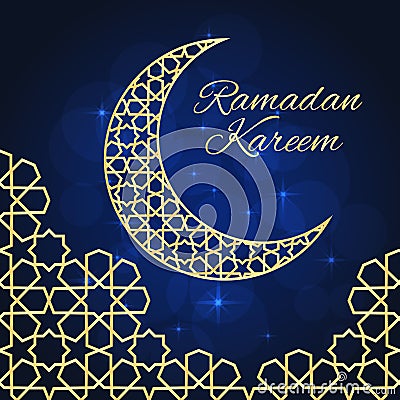 Ramadan greeting card Vector Illustration