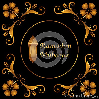 Ramadan Greeting Card Fourth Series Vector Illustration