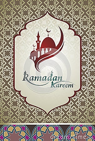 Ramadan greetings background Vector Illustration