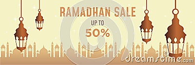 Ramadan header banner Stock Photo