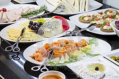 Ramadan Iftar or Suhoor Buffet Stock Photo