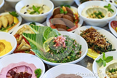 Ramadan Iftar or Suhoor Buffet Stock Photo