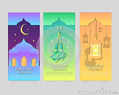 Ramadan Bundle Background Vector Illustration