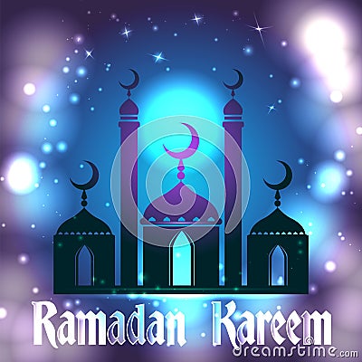 Ramadan Kareem background with islamic ornament. Design greeting card, invitation. Stock Photo