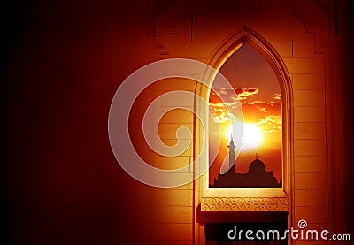 Ramadan Kareem background. Stock Photo