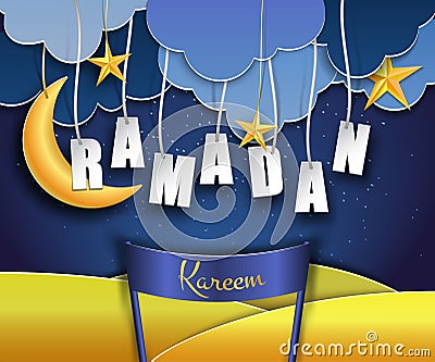 Ramadan Kareem Background Vector Illustration