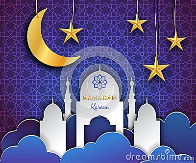 Ramadan Kareem Background Vector Illustration