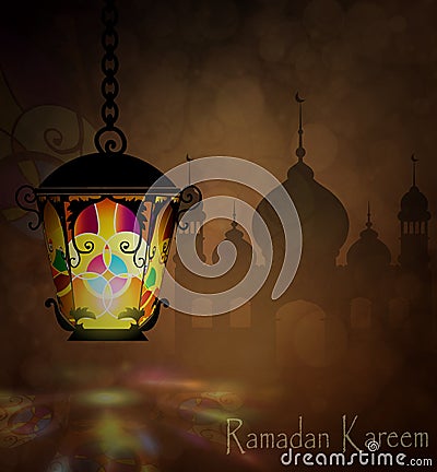 Ramadan Kareem, greeting background Vector Illustration