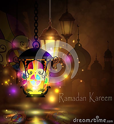 Ramadan Kareem, greeting background Vector Illustration