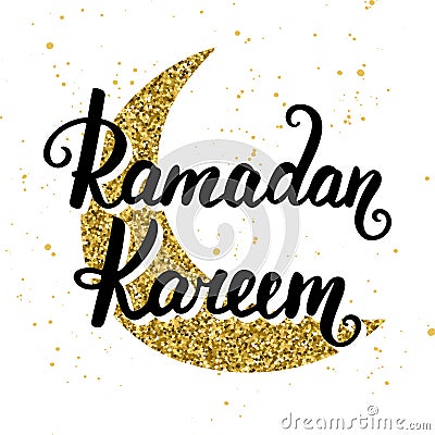 Ramadan Kareem greeting card design template Vector Illustration