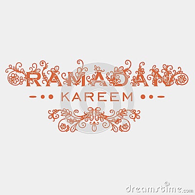 Ramadan Kareem. Vector Illustration