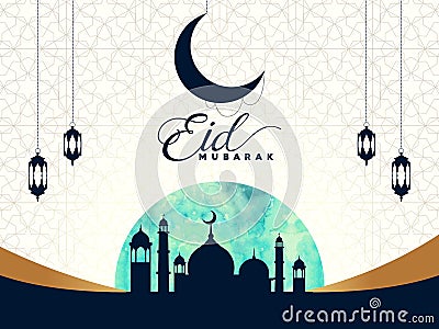 Ramadan Kareem islamic arabic greeting caligraphy and islamic geometric background card design. illustration Cartoon Illustration
