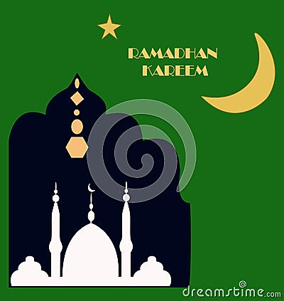 Ramadan kareem islamic background design Stock Photo