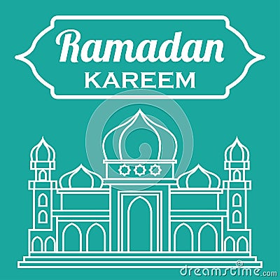 Ramadan kareem / mubarak, happy ramadan greeting design for Muslims holy month, vector illustration Vector Illustration