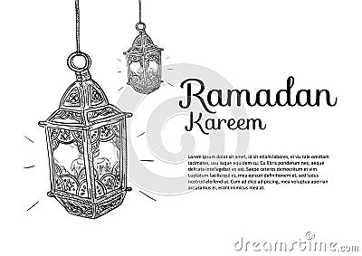 Ramadan Kareem Vector Illustration Vector Illustration