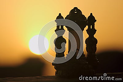 Ramadan Lantern sunset Stock Photo