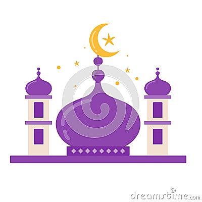 Ramadan mosques flat design Stock Photo