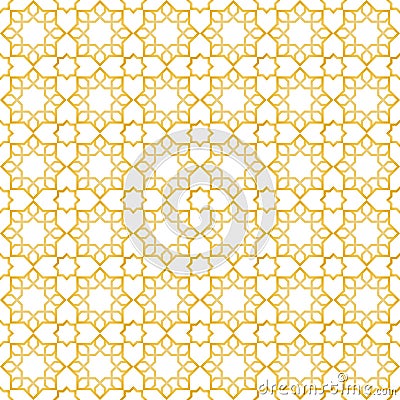 seamless islamic pattern and background vector illustration Vector Illustration