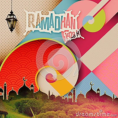 Ramadan vintage style Stock Photo