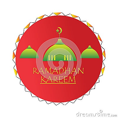 Ramadhan Kareem greeting card islamic Vector Illustration