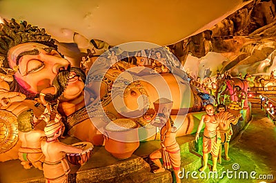 Ramayana Cave at batu Caves in Kuala Lumpur, Malaysia, Asia Editorial Stock Photo