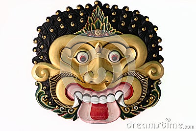 Ramayana Dance Mask Stock Photo