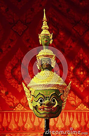 Ramayana khon mask Stock Photo