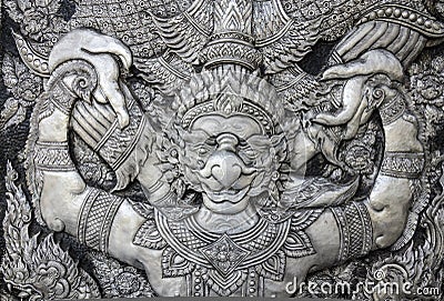 Ramayana wall art Stock Photo