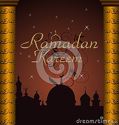 Ramazan celebration background Vector Illustration