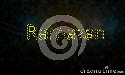 Ramazan sharif of background, 3d render Stock Photo