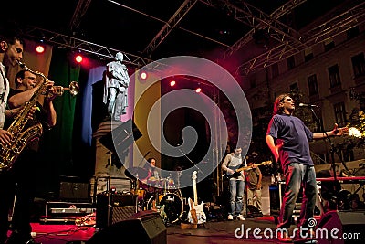 Rambo Amadeus performing live on stage Editorial Stock Photo