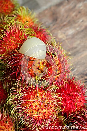 Rambutan. Stock Photo