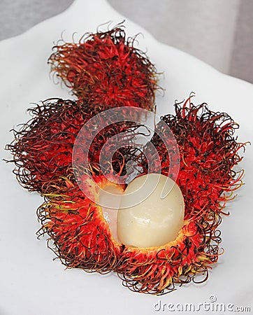 Rambutan Fruit Stock Photo