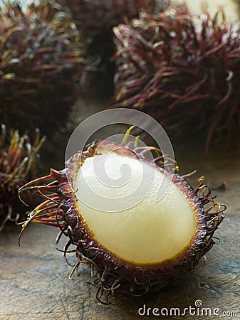 Rambutan Fruit Stock Photo