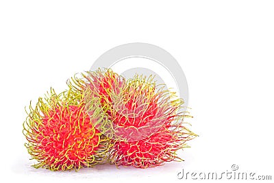 rambutan sweet delicious on background healthy rambutan tropical fruit food isolated Stock Photo