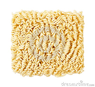 Ramen Noodles Uncooked Stock Photo