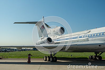 `RAMENSKOE` AIRFIELD ZHUKOVSKY, RUSSIA - AUGUST 30, 2019: MAKS 2019 INTERNATIONAL AVIATION AND SPACE SALON. Editorial Stock Photo