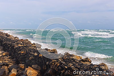 Rameswaram Dhanushkodi Tourist places in india Ghost Town | Tamil Nadu tourism Stock Photo