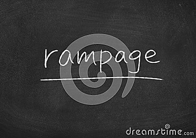 Rampage Stock Photo