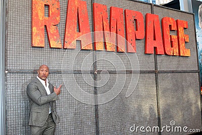 Rampage Premiere Editorial Stock Photo