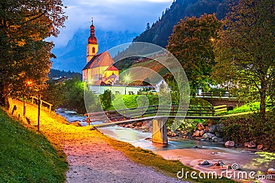 Ramsau, Germany - Fairy tale landscape Berchtesgaden, Bavaria Stock Photo
