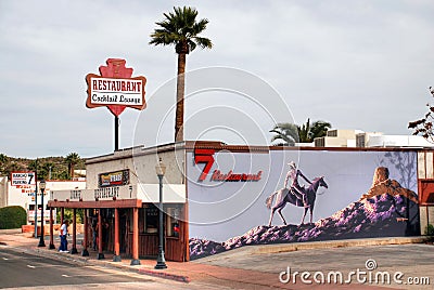 The Rancho 7 Restaurant in Arizona Editorial Stock Photo