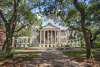 Randolph Hall, the main academic building on the College of Char Stock Photo