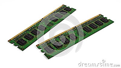 Random access memory DDR2 Stock Photo