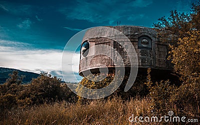 Alien Like Architecture Building in Serbia / Dramatic Scene Stock Photo