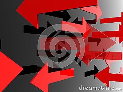 Random arrows Stock Photo