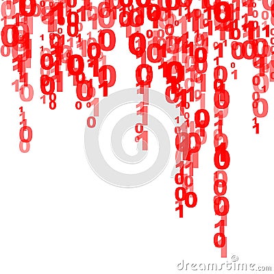 Random binary figures Stock Photo