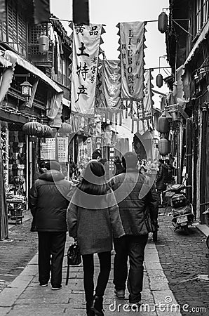 Random chinese street life Editorial Stock Photo