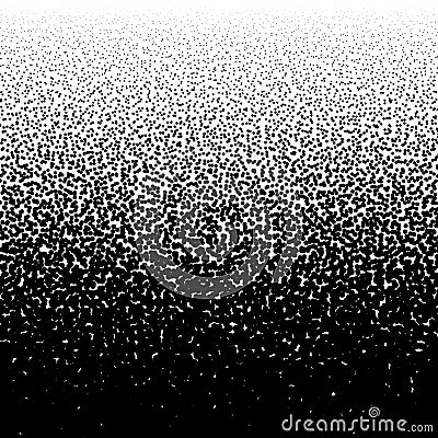 Random circles, dots noise half-tone pattern. Speckles, dotted background. Pointillist, pointillism texture. Scatter, dispersion Vector Illustration