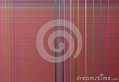 Random color mesh, grid, lattice, grating of intersecting straight lines Vector Illustration